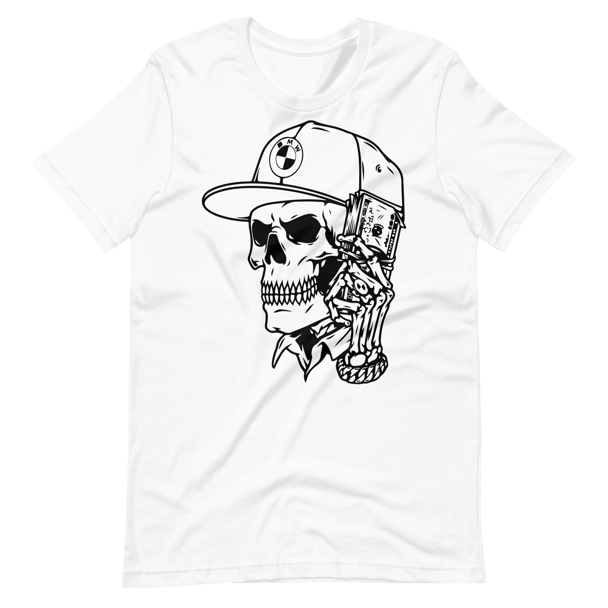 T-shirt Skull with BMW logo